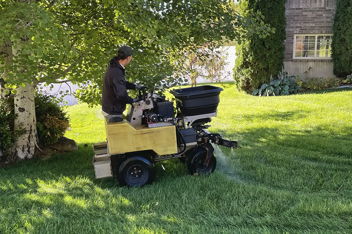 Fertilizer application in Logan Utah